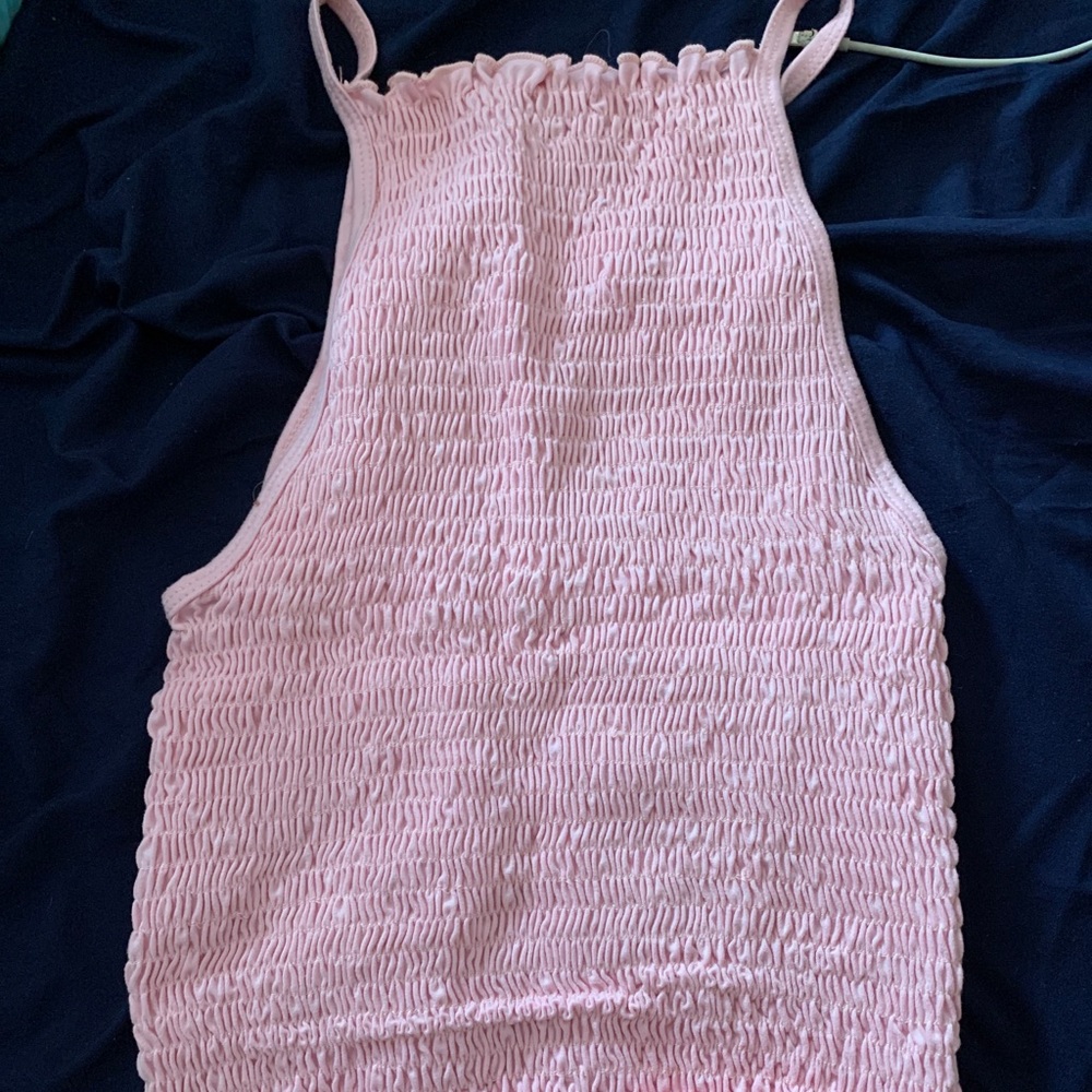 GAZE pink halter top
